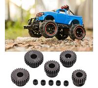 SustVita RC Pinion Gear Set with 20T 22T 24T 26T 28T cogs, a 48DP Pitch for 5mm Shaft motors. Includes Hardened Steel RC Pinion parts for 1/10 Scale RC Motor Gear SELECTIONS