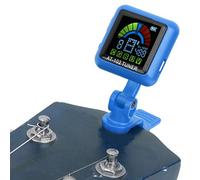 SustVita Rechargeable Chromatic Tuner featuring 360 degree rotation for easy viewing, a Portable Clip Tuner and USB Guitar Tuner, also a Bass Ukulele Violin Tuner (AT-102 blue)