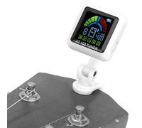 SustVita Rechargeable Chromatic Tuner featuring 360 degree rotation for easy viewing, a Portable Clip Tuner and USB Guitar Tuner, also a Bass Ukulele Violin Tuner (AT-102 white)