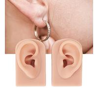 SustVita Silicone Ear Model Piercing Practice by Soft Silicone - Boxwizard, 1 Pair Flexible Stretchy Reusable Simulated Human Skin for Doctor Salon (2)