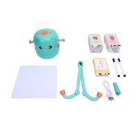 SustVita Smart Drawing Robot with 252 Themed Cards for Painting Learning and Enlightenment, Provides Engaging Fun, Interactive Drawing Robot Toy (Light Green)