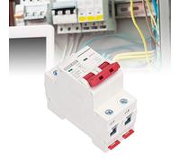 SustVita Solar PV System Breaker, a 2 Pole DC Miniature Circuit Breaker that is also a 40 Amp 1000V Isolator and DC Disconnect Switch for DIN Rail Mount