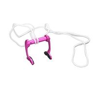 SustVita Swimming Nose Plug for pools and open water, an Anti Lost Nose Clip with adjustable strap, a Diving Nose Clip 25 Degree angle for facial fit and diving (Purple)