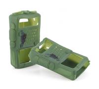 SustVita Walkie Talkie Protective Case with Integrated Digital Satellite Meter, a Functional Silicone Radio Cover for Professional Field Signal Acquisition (Green)