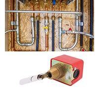 SustVita Water Flow Switch for Industrial Systems, an SPDT Paddle Type Liquid Sensor with R3/4 Thread for HVAC, Water Cooled Chillers and Treatment Applications