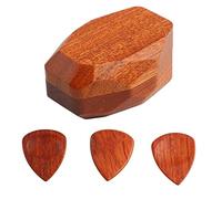 SustVita Wooden Guitar Pick Case with Smooth Surface for On The Go Gigs, a Portable Pick Organizer for Secure Storage and Guitar Accessories Storage in Solid Wood
