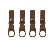 SUSU BLOCK 4PCS Bottle Clip Hanging Portable Water Bottle Ring Holder Keychain Mineral Water Bottle Clip For Backpack Belt Nylon Webbing Strap For Outdoor Tactical Camping Hiking (Khaki)