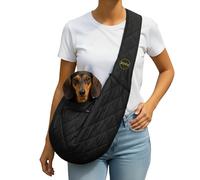 SUSU Cat Sling & Cat Sling Carrier up to 9lbs | Ultra-Soft Parachute-Grade Fabric, Adjustable Strap and Closure | Dual Carry Options | Pet Sling with Two Zipper Pockets