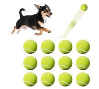 susu & wuwu 12 Pack Mini Tennis Balls for Small Dogs, 2 Inch Small Tennis Balls for Dog Interactive Playing Fetching Training, Puppy Toys to Keep Them Busy