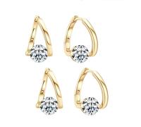 Susumz Magnatherapy Earrings, Susumz Earrings, Lymphvity Germanium Earrings, Lymphvity MagneTherapy Germanium Earrings (Gold-B)