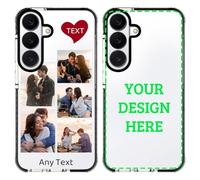 SuSuTiFy Personalized Custom Case for Samsung Galaxy S26 2026 Make Your Own Collage Photo Picture Cover Customizable Gift for Men Women Soft TPU Impact Cover Non Yellowing Anti-Scratch Clear Black