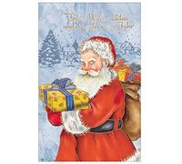 Susy Card 40023175 Greeting Card Christmas Star Red Weihnachtsmann