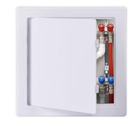 Suteck Plastic Access Panel for Drywall Ceiling 200 x 200 mm Reinforced Plumbing Wall Access Doors Removable Hinged White