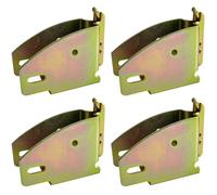 Sutekus E-Track Wood Beam End Socket Shelf Brackets E-Track Accessories Cargo Storage Lumber Bracket for 2x4 & 2x6 in Trucks Trailers Vans RVs, 4PCS