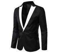 sutelang lurryly Blazers for Men UK Regular Fit, Smoking Jackets for Men UK, Sporty Modern Leisure British Blazer Regular Fit Business Jacket Button Work Jackets