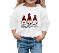 sutelang lurryly Little Girls Christmas Jumper Sweatshirt, Christmas Jumpers Kids Girls Long Sleeve Top Toddler Jumper Christmas Xmas Pullover Fall Outfits Winter Clothes for Children