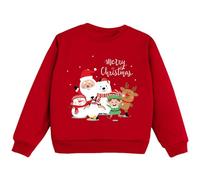 sutelang lurryly Little Girls Christmas Jumper Sweatshirt, Toddler Girls Christmas Jumper Reindeer Sweatshirt Xmas Santa Claus Snowman Pullover Long Sleeves Loose Cute Cartoon Casual Sports