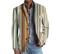 sutelang lurryly Men Blazer Jacket, Smoking Jackets for Men UK, Sporty Modern Leisure British Blazer Regular Fit Business Jacket Floral Print Stylish Coats Chic Jackets