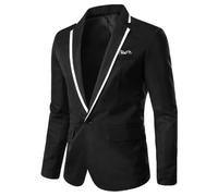 sutelang lurryly Mens Suit Jacket, Smoking Jackets for Men UK, Sporty Modern Leisure British Blazer Regular Fit Business Jacket Versatile Everyday Suit Suitable for Work