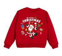 sutelang lurryly Sweatshirt No Hood Christmas for Kids, Kids Christmas Jumpers for Girls Graphic Xmas Theme Round Neck Pullover Long Sleeve Top Cosy Jumper Loose Cute Cartoon Casual Sports