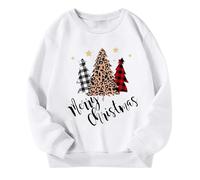 sutelang lurryly Sweatshirt No Hood Christmas for Kids, Kids Christmas Jumpers Girls Graphic Xmas Theme Round Neck Pullover Long Sleeve Top Cosy Jumper Loose Cute Cartoon Casual Sports