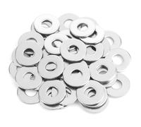 Sutemribor 60 Pieces 3/8" Stainless Flat Washers, 1" Outside Diameter, 0.075" Thickness, 304 Stainless Steel Flat Washers, Fender Washers, Metal Washers for Screws Bolts