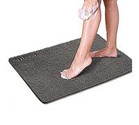 Sutera - Slide Guard Bath Mat, Non Slip, 23.6 x 17.5 Inch, Rubber Bathtub Mat for Wet Areas, Drains Odor Anti Slim Shower Floor Mat