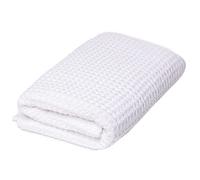 SUTERA - Waffle Hand Towel for Bathroom, Luxury Bath Towels Infused with Silver Ions, Ultra Soft Absorbent Quick Drying Design Shower Towels, Lightweight Californian Pima Cotton Fiber - White