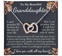 SUTERY To Our Granddaughter Necklace, Granddaughter Necklace From Grandparents, Christmas Granddaughter Gifts From Grandma And Grandpa, Graduation Gift, Happy Birthday Message Card, Stainless Steel