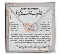 SUTERY To Our Granddaughter Necklace, Granddaughter Necklace From Grandparents, Granddaughter Gifts From Grandma And Grandpa, Graduation Gift, Surprise Christmas, Happy Birthday Message Card