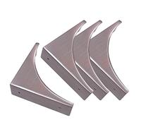 Sutfmwe Table Corner Protector 4 Pcs - Metal Corner Protector, Silver Decorative Corner Brackets and Corner Guards for Wood Box, Desks, Wooden Frame, Doors Furniture Hardware Accessories