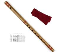 SUTILA Japanese Shinobue Flute 7/8 Hon Handmade Bamboo Flute Musical Instrument (8Hon with Red Line)