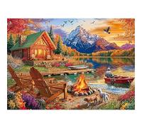Sutinban Lake at Sunset Puzzles for Adults 1000 Pieces, Challenging Colorful Jigsaw Puzzles 1000 Pieces,Fall Nature Landscape Great Gift Decor Puzzles for Adults &Family &Friends
