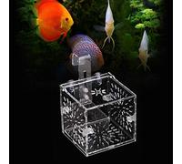 Sutinna Eco-Friendly Non-Toxic Hanging Aquarium Hatching Boxes, 3 Sizes Fish Breeding Box, for Baby Fishes for Baby Shrimp(10CM*10CM*10CM)