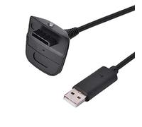 Sutinna Replacement Charger Charging Cable Cord,Wireless Game Controller Replacement USB Charger Cord,USB Charger Quick Charging Cable Cord for Xbox 360 (black)