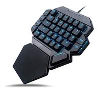 Sutinna RGB One-handed Mechanical Keyboard, Ergonomic Backlight Mechanical Single Hand Gaming Keyboard with Macro Definition Function