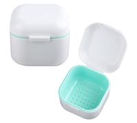 SUTOKAKA 1Pc Plastic Nail Tool Sterilizer Box Nail Drill Bits Cleaning Box Polishing Tools Soaking Tray Manicure Pedicure Storage Container Case - White