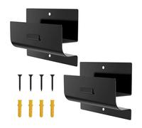 Sutowe 2Pcs Ladder Bracket for Garage Heavy Duty Hooks Multipurpose Wall Mount Ladder Hanger Ladder Storage Holder Sturdy Iron Ladder Wall Organizer for Shed Basement Deck