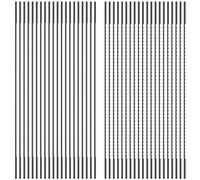 Sutowe 40Pcs Plain End Scroll Saw Blade Set 5inch High Carbon Steel Scroll Saw Blades Replacement Kit 10TPI 28TPI Fine Cut Wood Cutting Pinless Scroll Saw Blades for Wood Plastic