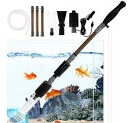 Sutowe 6 In 1 Aquarium Gravel Cleaner with Strong Suction USB Electric Fish Tank Cleaning Tools Fish Tank Gravel Cleaner Automatic Vacuum Cleaner Kit for Wash Sand Water Changing