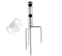 Sutowe Umbrella Stand Anchor with 4 Spikes, Heavy Duty Metal Parasol Base Holder Outdoor Parasol Stand Anchor for Beach Grass Sand Fishing