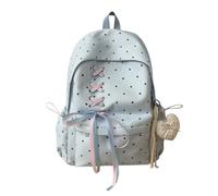 SUTSZDKW Star Print School Backpack with Laptop Compartment, Water-Resistant Nylon (blue)