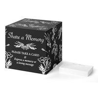 Sutter Signs Share A Memory Card Box Set | 50 Memorial Cards for Celebration of Life, Funeral, Guest Book, Graduation, Retirement, Birthday, Party Game