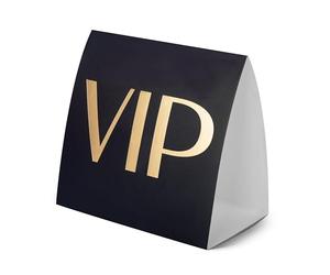 Sutter Signs VIP Table Sign 10 Pack | Reserved Table Tent Night Club Signs for Bottle Service, Parties, Events (RESERVEDVIP10CT)