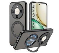 Suttkue Case for Honor Magic 8 Lite wiht Stand, Anti-Yellow,Shockproof Cell Phone Case,Anti-Skid-transparent Hard Shell,PC Material