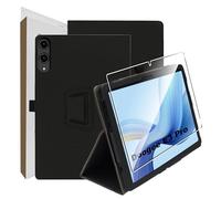 Suttkue for Case Compatible with Doo-g-ee E3 Pro, Tablet Protection Bundle with 1 Piece 9H Hardness Anti-Scratch Film, Vertical Stand Function, Protective Case for Doogee E3 Pro, Black