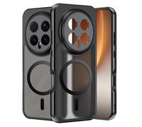 Suttkue for Honor Magic 8 Pro case, Anti-Yellow,Translucent Matte Retro Shockproof Cell Phone Case (Matte Black)