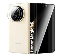 Suttkue for Honor Magic v5 Privacy Screen Protector with Camera Lens Protector, 9H Hardness,Anti-Scratch Tempered Glass flim, Case Friendly, Anti-Fingerprint