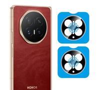 Suttkue for Honor Magic v6 Camera Lens Protector,[Anti-Scratch][Easy to Install][ Black Circle Design ] Case Friendly, High Definition,Tempered Glass,[2pack]