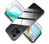 Suttkue for Honor X6B Screen Protector(2 pack) Tempered Glass flim&Honor X6B case,9H Hardness,Anti-Scratch, Case Friendly,Shock-Absorption,Drop resistant